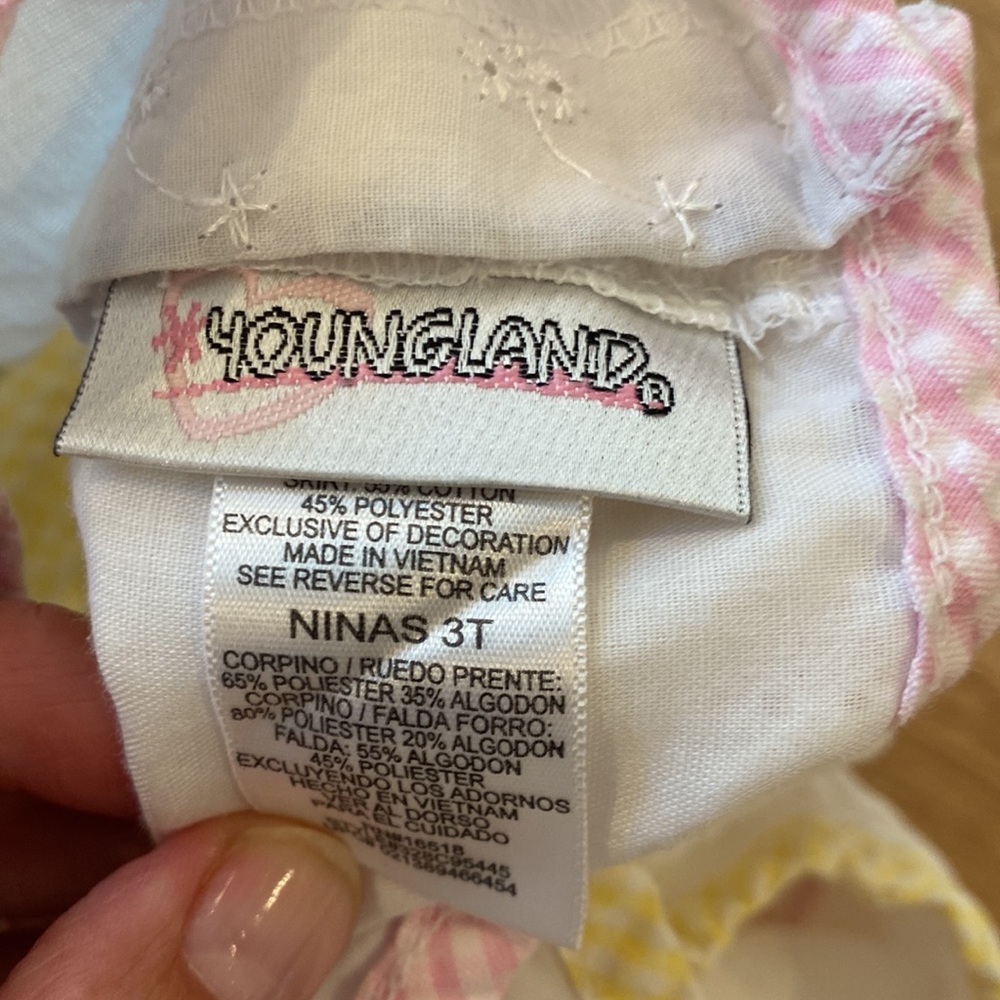 Seersucker and eyelet dress - Picture 6 of 6